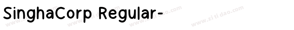 SinghaCorp Regular字体转换